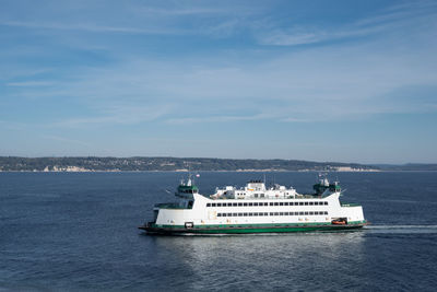 Ferry in the puget sound from whidbey island