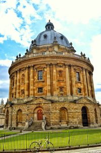 Low angle view of historic building against sky