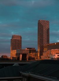 Low angle view of buildings against sky