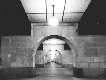 Illuminated tunnel