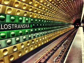 Railroad station platform