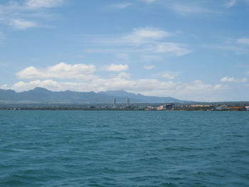 Scenic view of sea against sky