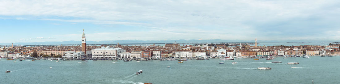 Panoramic view over all of venice