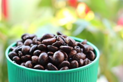 Close-up of coffee beans