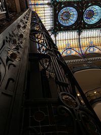 Low angle view of ceiling of building