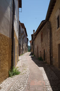 Street amidst buildings in town