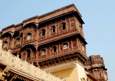 Low angle view of historical building