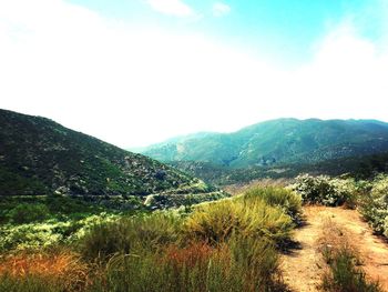 Scenic view of landscape against sky