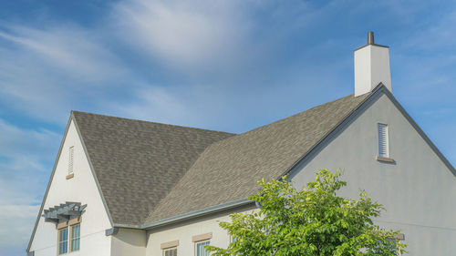 Low angle view of building against sky