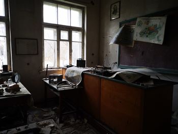 Interior of abandoned home