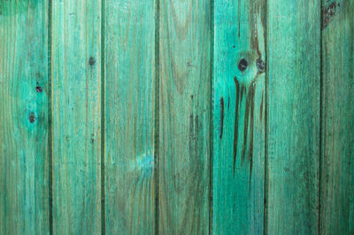 Close-up of blue wooden door