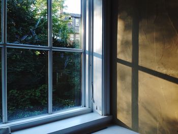 Closed window of house