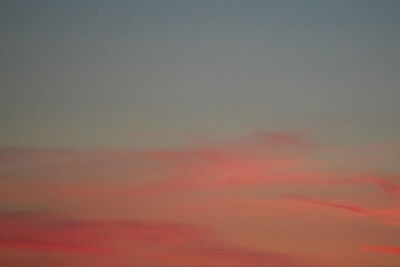 Low angle view of dramatic sky during sunset