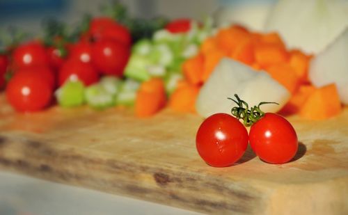 Close-up of red tomatoes