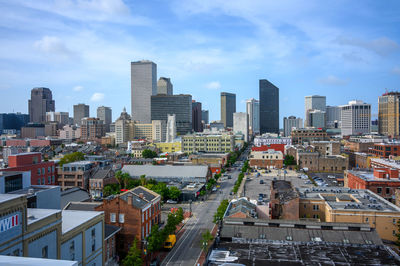 Cityscape against sky