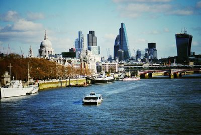 River with cityscape in background