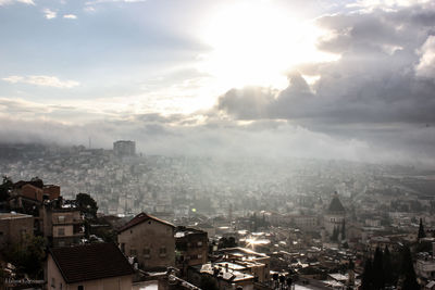 Aerial view of city