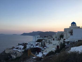 View of town at seaside