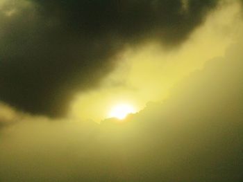 Scenic view of landscape against sky at night