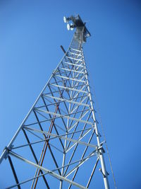 Low angle view of clear blue sky