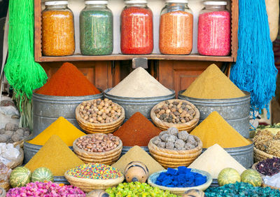 Full frame shot of food for sale at market