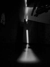 Sunlight streaming through window in building