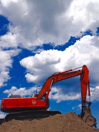 Construction site against sky