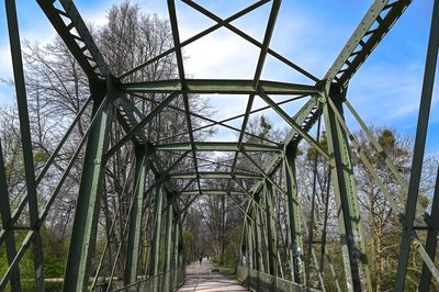 Low angle view of bridge against sky