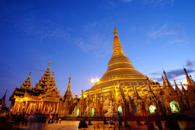 Low angle view of temple