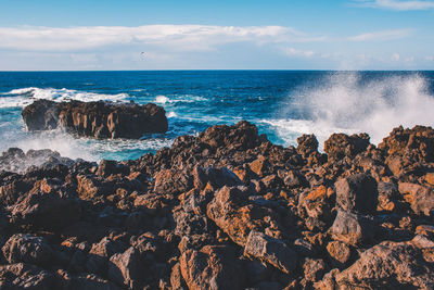 Scenic view of sea against sky