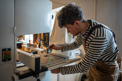 Man working at home