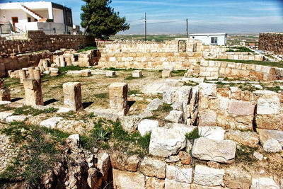 View of old ruin building