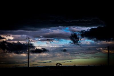 Clouds over landscape