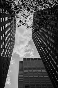 Low angle view of buildings against sky