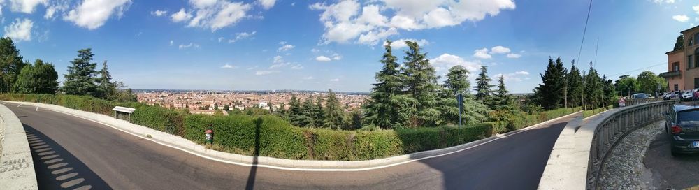 Panoramic view of city against sky