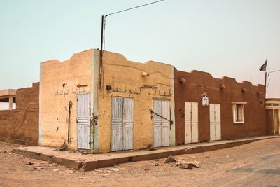 Old building against clear sky