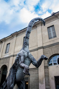 Low angle view of statue