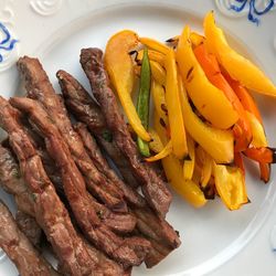 Close-up of meat in plate