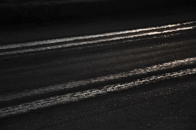 High angle view of road