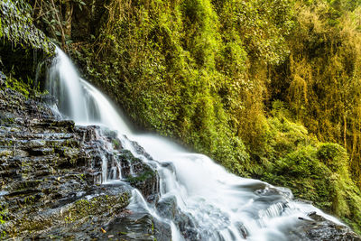 River flowing through rocks