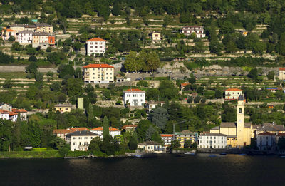 View of built structures amid plants