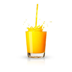 Close-up of drink against white background