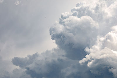 Low angle view of clouds in sky