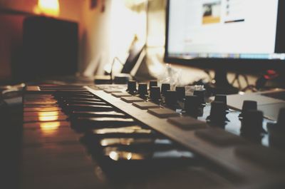 Close-up of computer keyboard