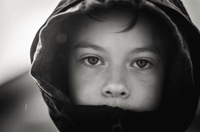 Close-up portrait of boy