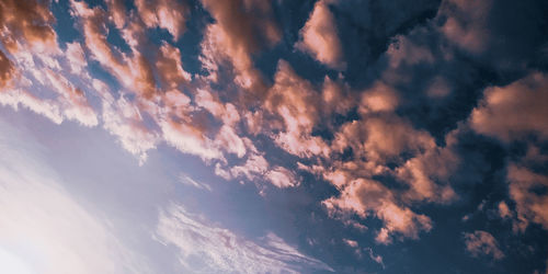 Low angle view of clouds in sky