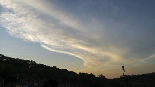Low angle view of trees against sky