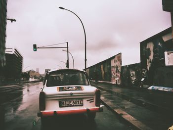 City street against sky