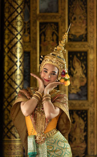 Khon, is a classical thai dance in mask. except for this characters who weren't wearing masks.