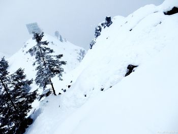 Scenic view of snowcapped mountains